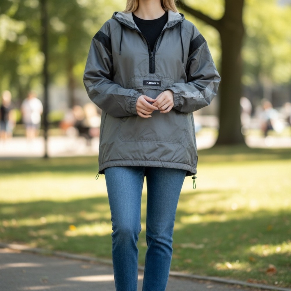 Nike Gray and Black Ski Jacket